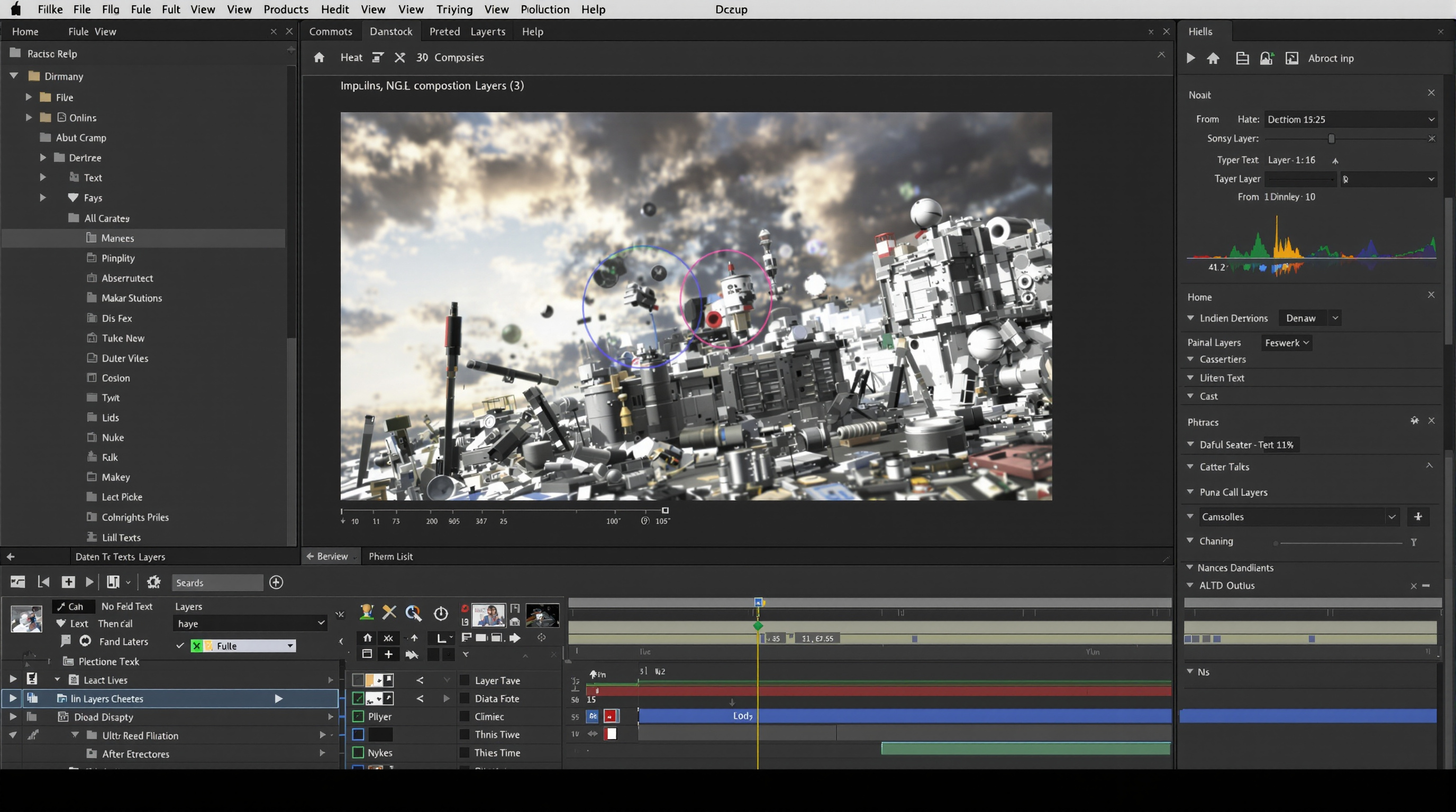 Effets visuels VFX compositing 3D